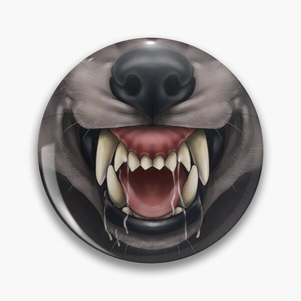Item preview, Snarling Werewolf Face (drooly) designed and sold by SidianArts.