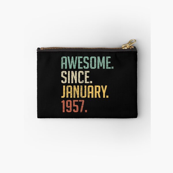 Item preview, Awesome Since January 1957 64th Birthday Gift 64 Years Old Vintage January 1957 designed and sold by Takatv.