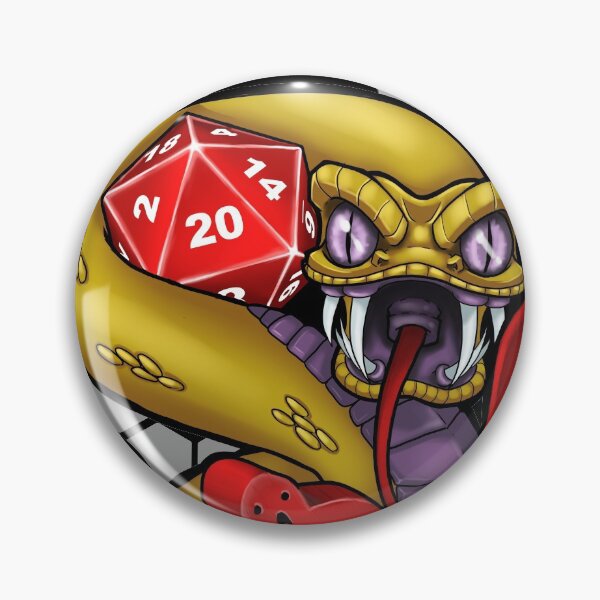 Aperçu de l'œuvre Serpent, Meeple et d20 créée et vendue par Alishadoesart.