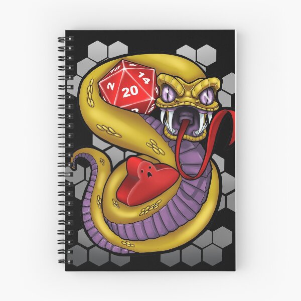 Aperçu de l'œuvre Serpent, Meeple et d20 créée et vendue par Alishadoesart.