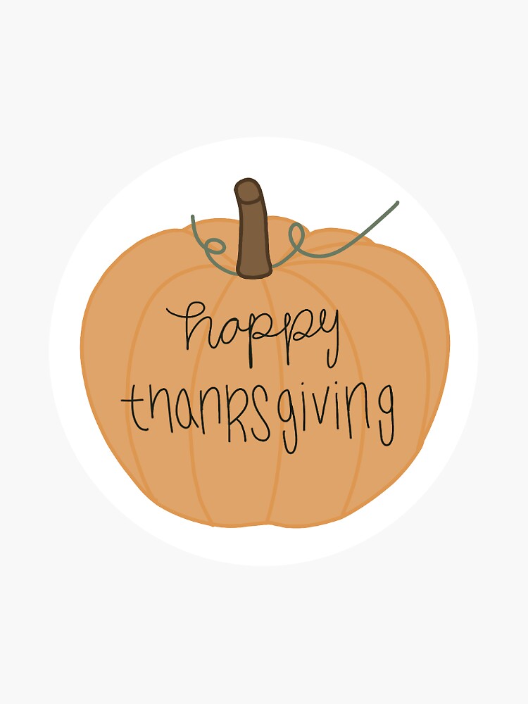 Happy Thanksgiving' Sticker