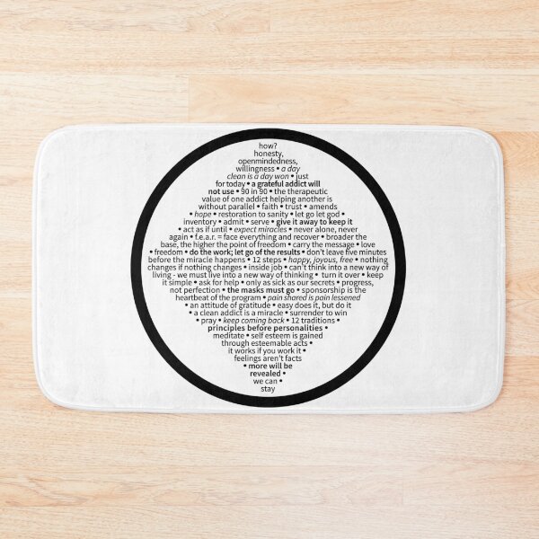 Item preview, Recovery Slogans in NA Symbol designed and sold by RecoveryGift.