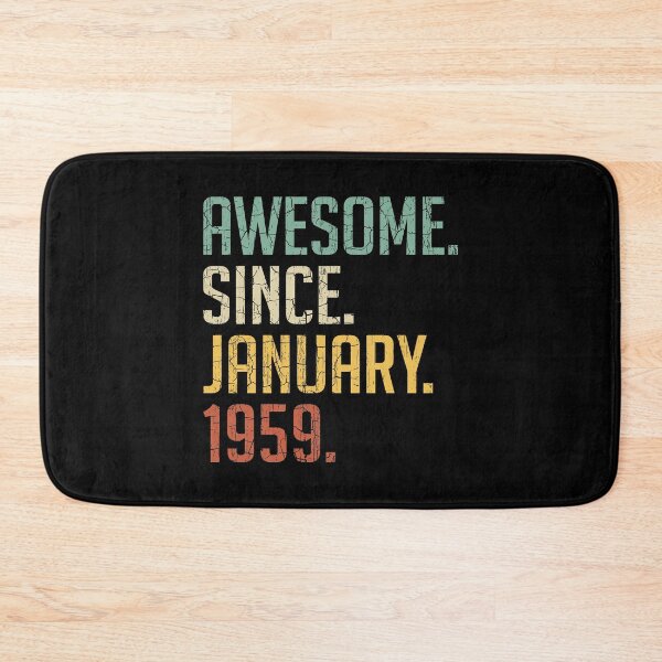 Item preview, Awesome Since January 1959 62nd Birthday Gift 62 Years Old Vintage January 1959 designed and sold by Takatv.