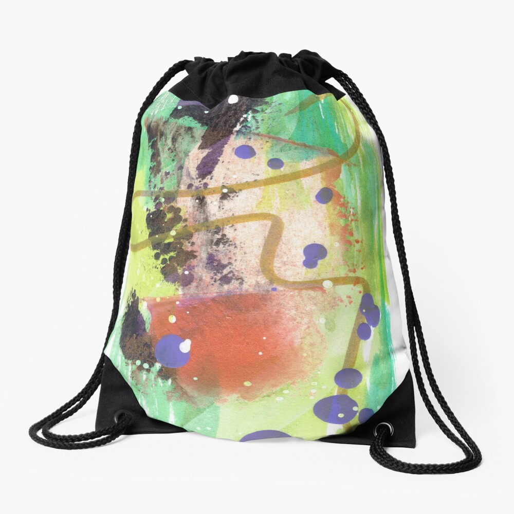 Deep Breath Drawstring Bag
