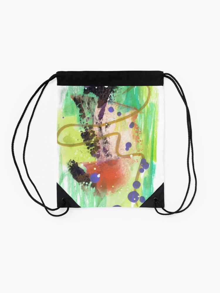 Alternate view of Deep Breath Drawstring Bag