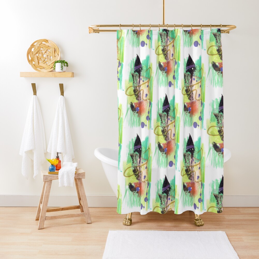 Deep Breath Shower Curtain
