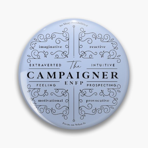 Item preview, ENFP Campaigner Personality type traits MBTI designed and sold by Bless-Up-Store.