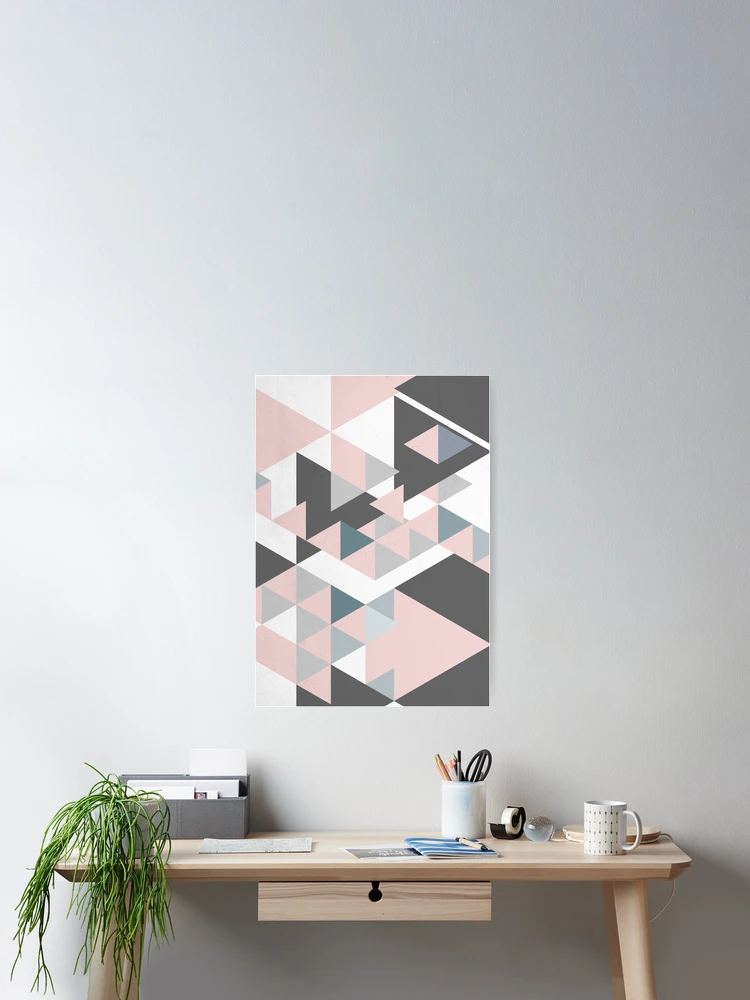 Thumbnail 2 of 3, Poster, Triangle Geometric Design Graphical Pattern designed and sold by Ching Teoh.