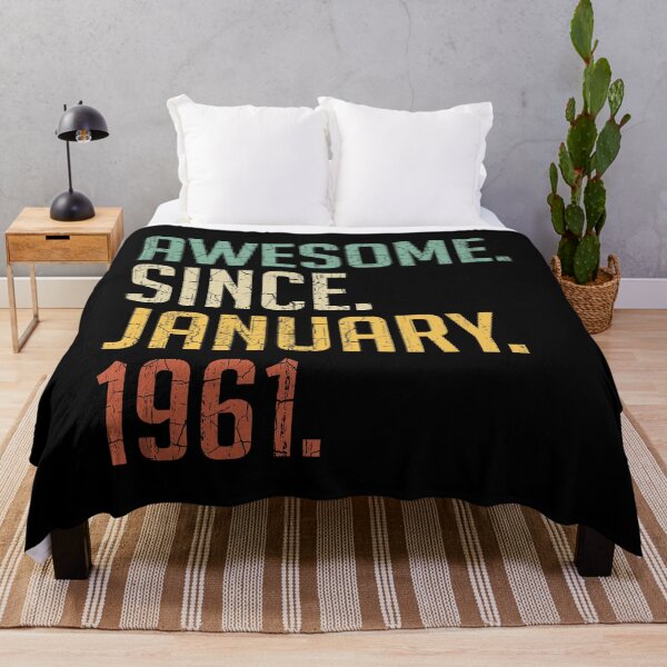 Item preview, Awesome Since January 1961 60th Birthday Gift 60 Years Old Vintage January 1961 designed and sold by Takatv.