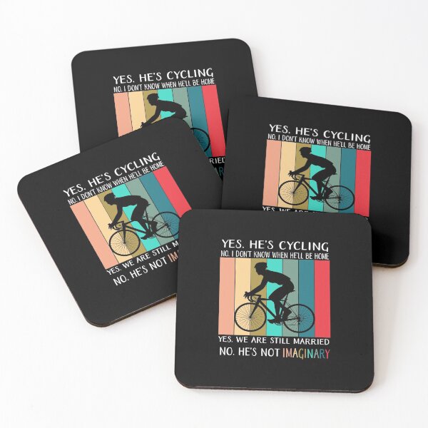 Item preview, Yes he's cycling No I Don't Know When he'll Be Home designed and sold by BELASKRI STORE.