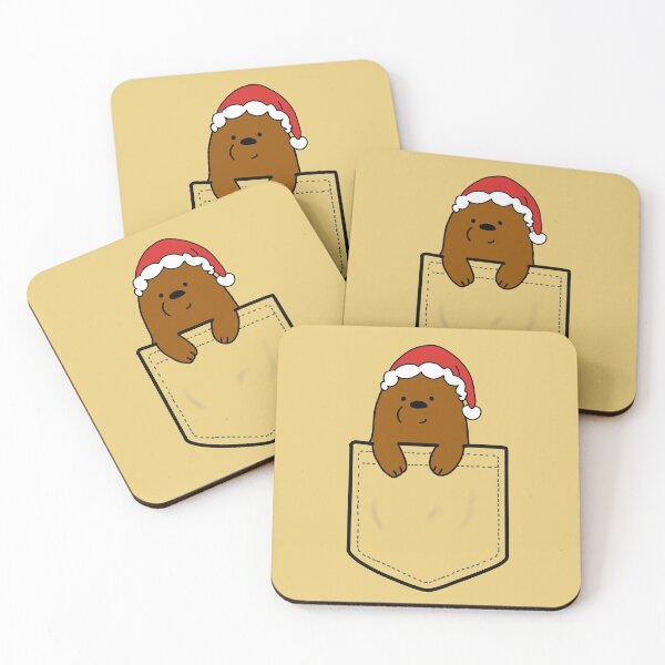Item preview, Grizzly bear Merry Christmas We Bare Bears designed and sold by creativepod.