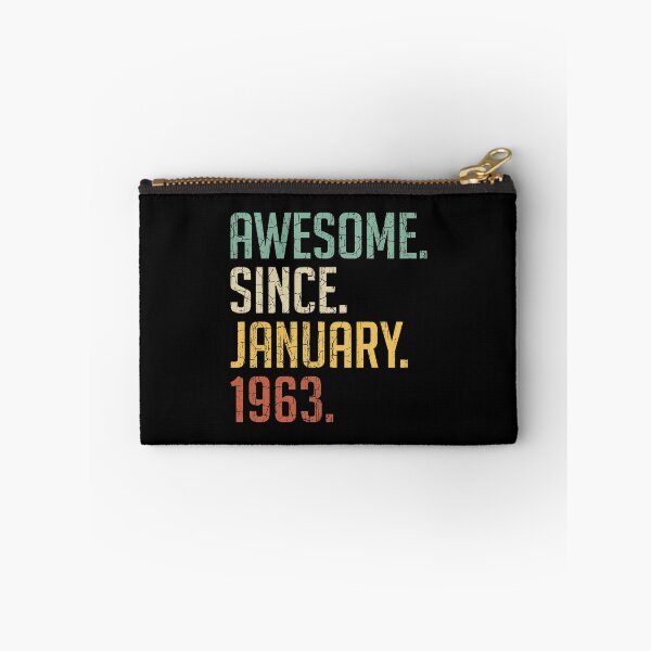 Item preview, Awesome Since January 1963 58th Birthday Gift 58 Years Old Vintage January 1963 designed and sold by Takatv.