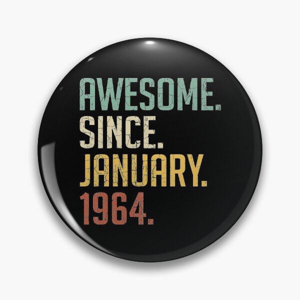 Item preview, Awesome Since January 1964 57th Birthday Gift 57 Years Old Vintage January 1964 designed and sold by Takatv.