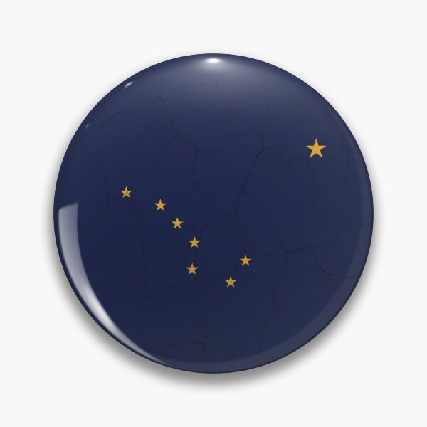 Item preview, Alaska Flag Grunge Wall designed and sold by TRowanDesign.