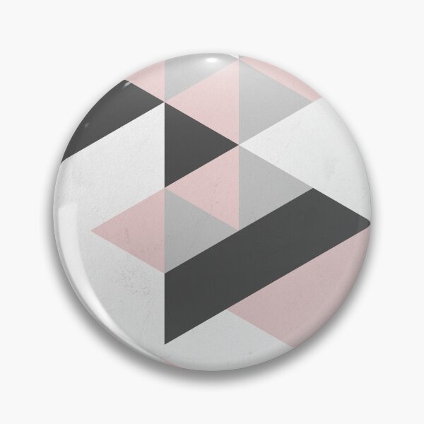 Item preview, Triangle Geometric Design Graphical Pattern Grey Pink and Black designed and sold by Ching Teoh.