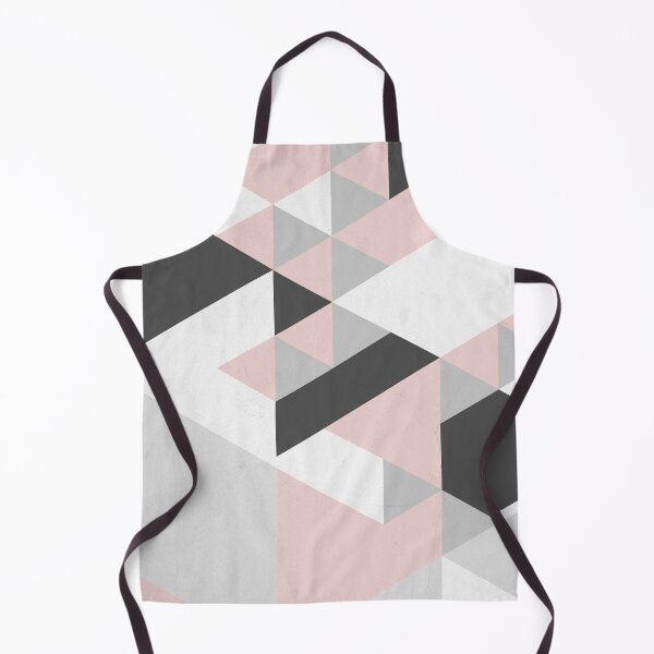 Item preview, Triangle Geometric Design Graphical Pattern Grey Pink and Black designed and sold by Ching Teoh.