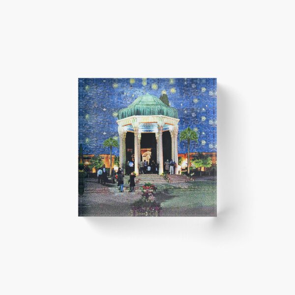 Item preview, Tomb of Great persian poet Hafez under the starry night designed and sold by Mehrzad Hatami.