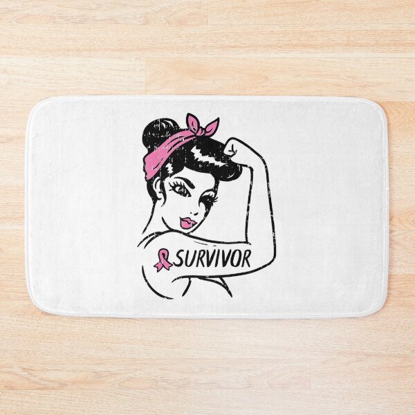 Item preview, Breast Cancer Survivor Rosie Riveter Pink Ribbon designed and sold by Wayne Hay.