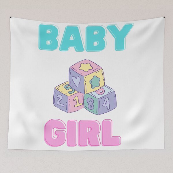 Item preview, Baby Girl Blocks designed and sold by A Little  Wander.