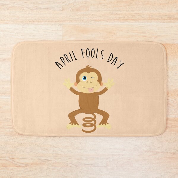 Item preview, Bounce Monkey Behind You - Happy April Fool's Day designed and sold by thewishdesigns.
