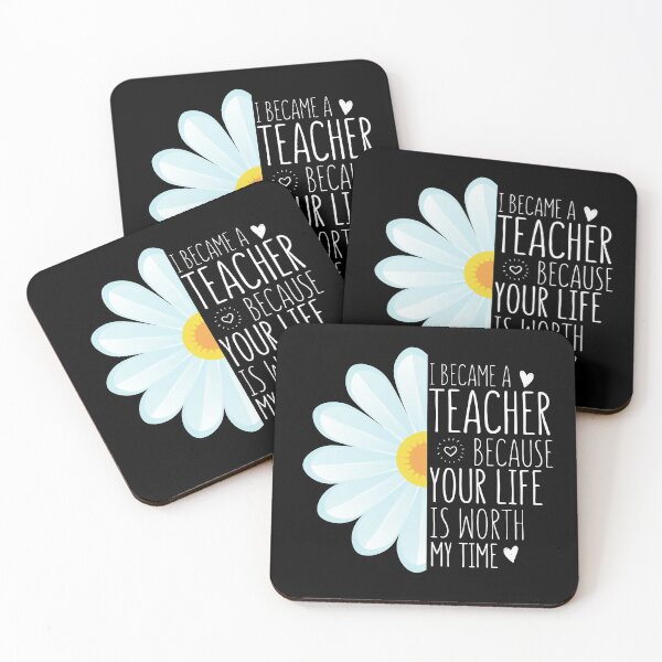 Item preview, Funny Back To School Quote I Became A Teacher Because Your Life Is Worth My Time designed and sold by chris-ellis-art.