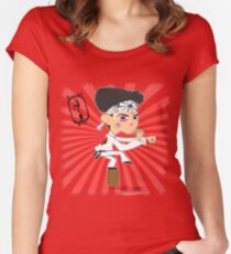DANIEL SAN Tailliertes Rundhals-Shirt