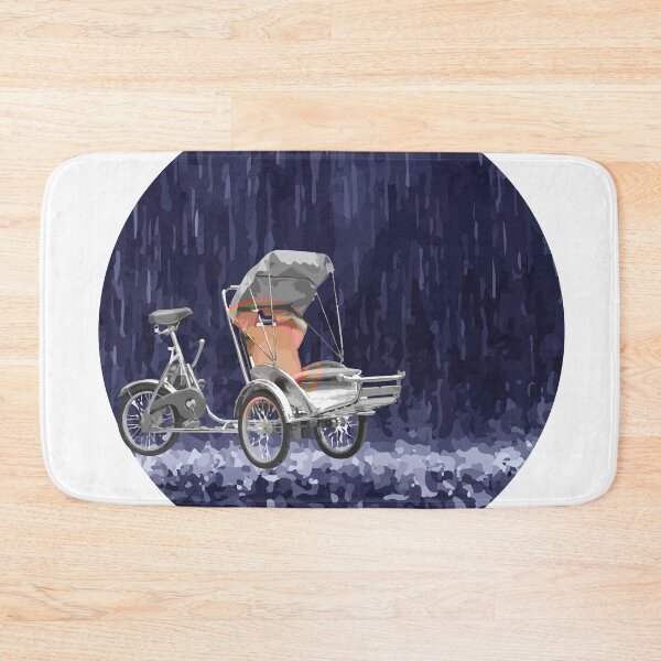 Item preview, Cyclo in the Rain Vietnam Symbol Abstract designed and sold by thewishdesigns.