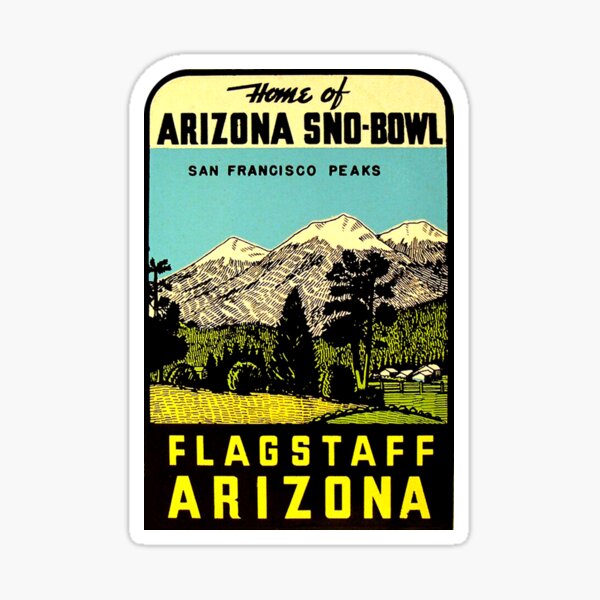 Item preview, Flagstaff Arizona Snow Bowl Vintage Travel Decal designed and sold by hilda74.