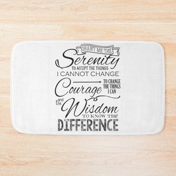 Item preview, Serenity Prayer - Chalk Typography designed and sold by RecoveryGift.