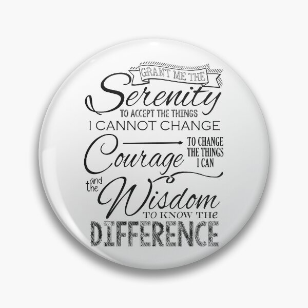 Item preview, Serenity Prayer - Chalk Typography designed and sold by RecoveryGift.