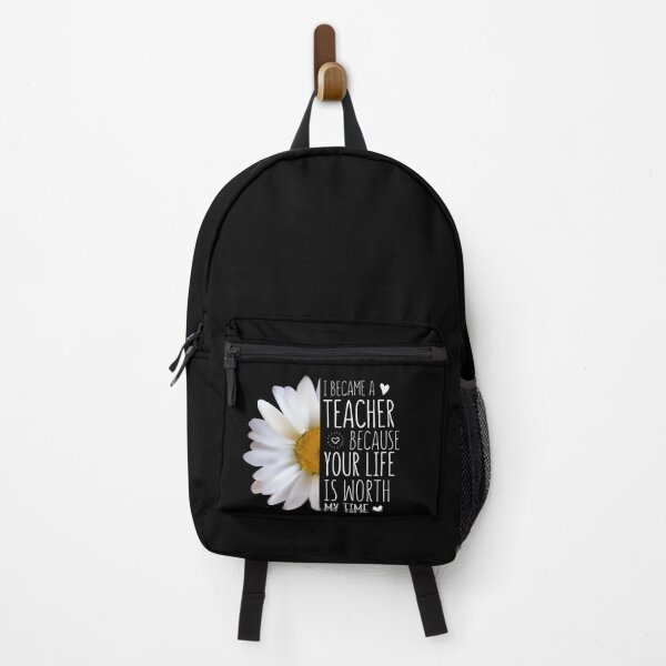 Item preview, Inspirational Back To School Quote I Became A Teacher Because Your Life Is Worth My Time designed and sold by chris-ellis-art.