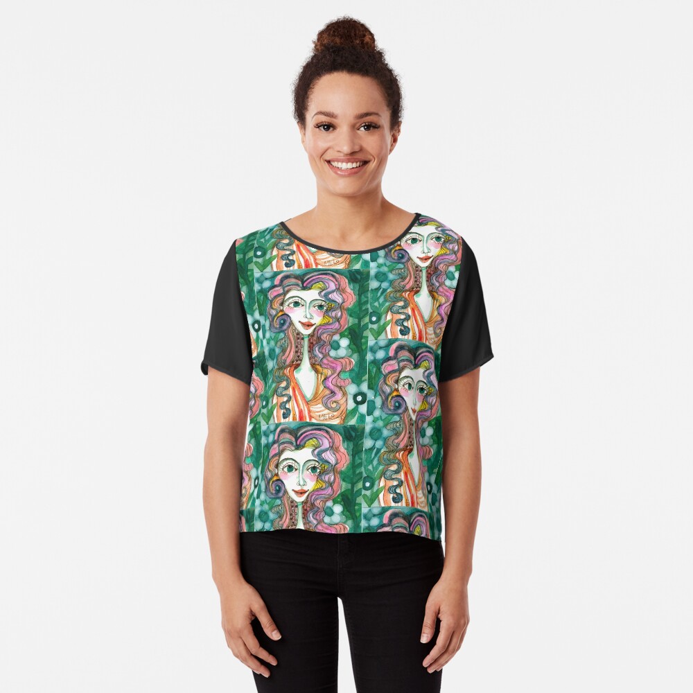 Happy Woman Chiffon Top