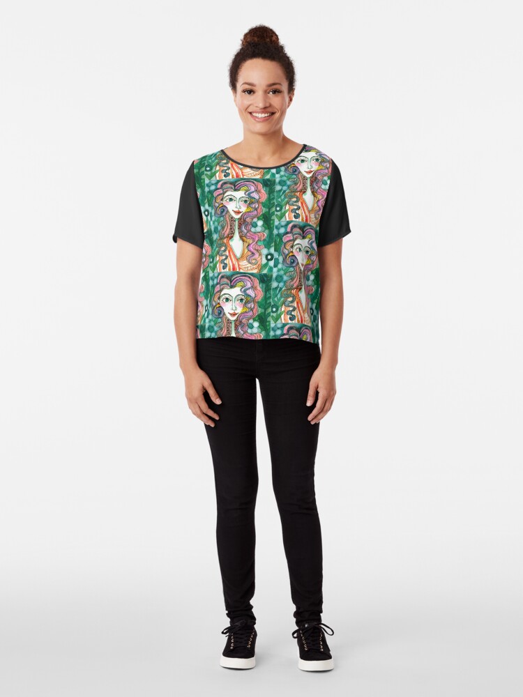 Alternate view of Happy Woman Chiffon Top