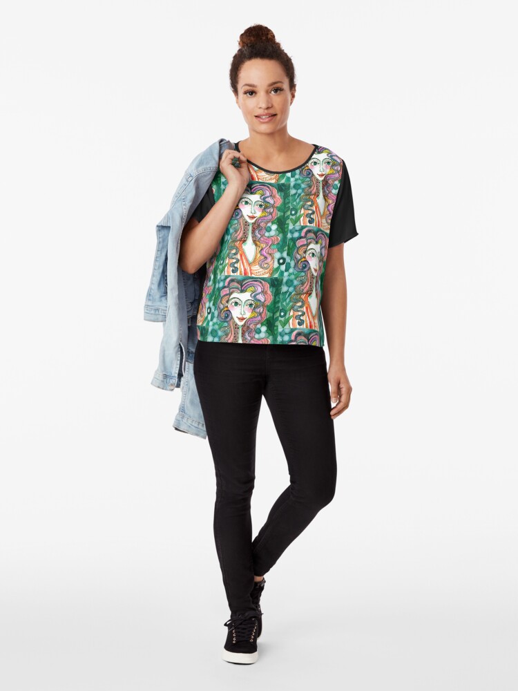 Alternate view of Happy Woman Chiffon Top