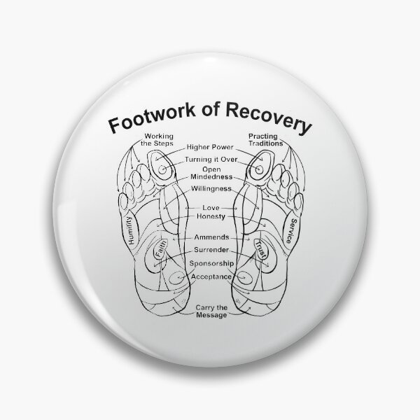 Item preview, Footwork of Recovery designed and sold by RecoveryGift.