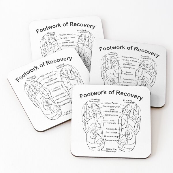 Item preview, Footwork of Recovery designed and sold by RecoveryGift.