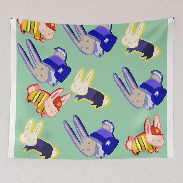 Item preview, bunny essential workers designed and sold by Marsissinking.