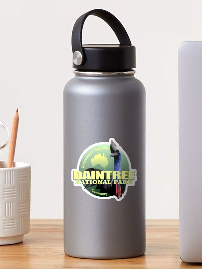 Thumbnail 1 of 3, Sticker, Daintree National Park (Cassowary)(WT) designed and sold by curranmorgan.