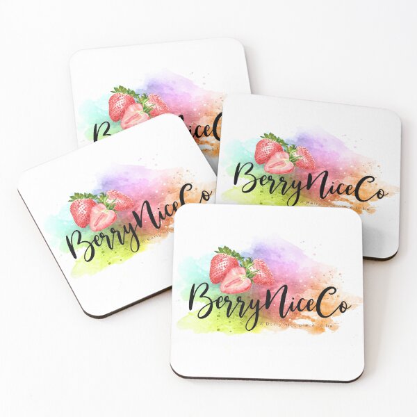 BerryNiceCo Logo Coasters (Set of 4)