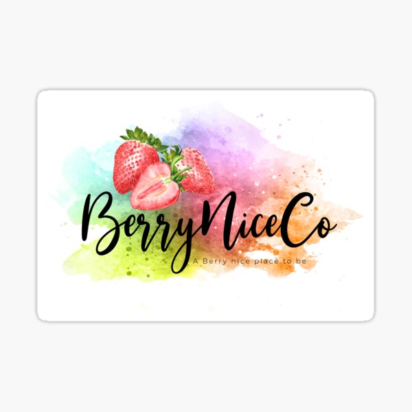 BerryNiceCo Logo Sticker