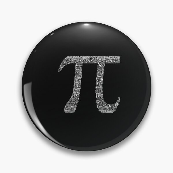 Item preview, Pi made of Greek Pi Symbols in black and White designed and sold by UncleStuScience.