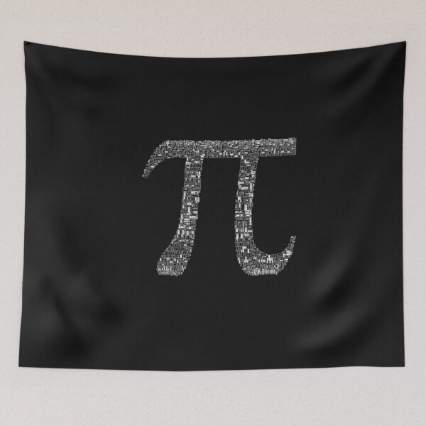 Item preview, Pi made of Greek Pi Symbols in black and White designed and sold by UncleStuScience.
