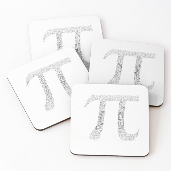 Item preview, Pi made of Greek Pi Symbols in black and White designed and sold by UncleStuScience.