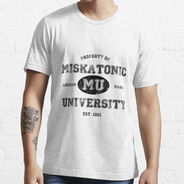 Miskatonic University T Shirt For Sale By Sherman Redbubble Miskatonic T Shirts