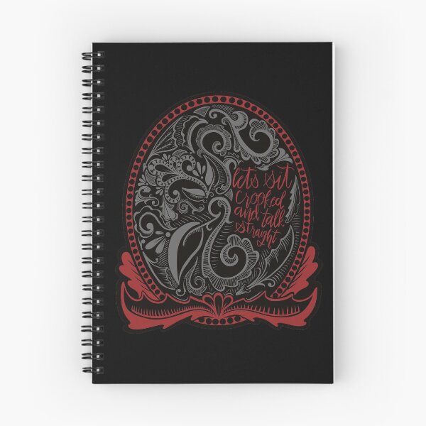 Artikelvorschau, Setzen Sie sich schief und sprechen Sie gerade Oval Emblem - Onyx und Crimson entworfen und verkauft von TheGeometricFox.