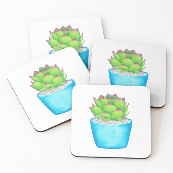 Item preview, Watercolor Echeveria designed and sold by artbychojay.