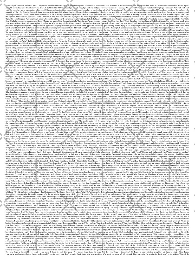 "full Killer Bean Forever script" Poster for Sale by c0pypasta Redbubble