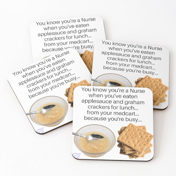 Item preview, Applesauce and graham crackers for lunch designed and sold by Caregiverology.