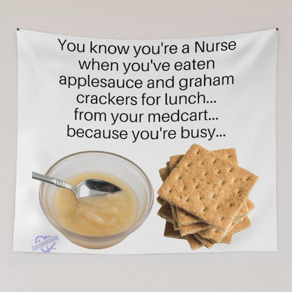 Item preview, Applesauce and graham crackers for lunch designed and sold by Caregiverology.