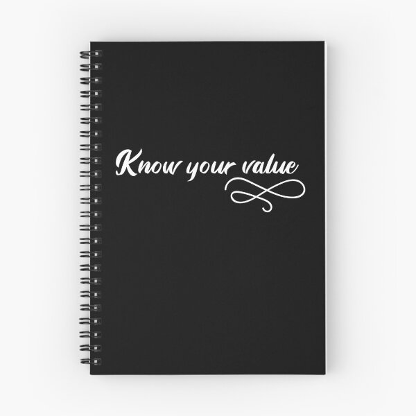 Item preview, Know your value in white text  designed and sold by Luccianos.